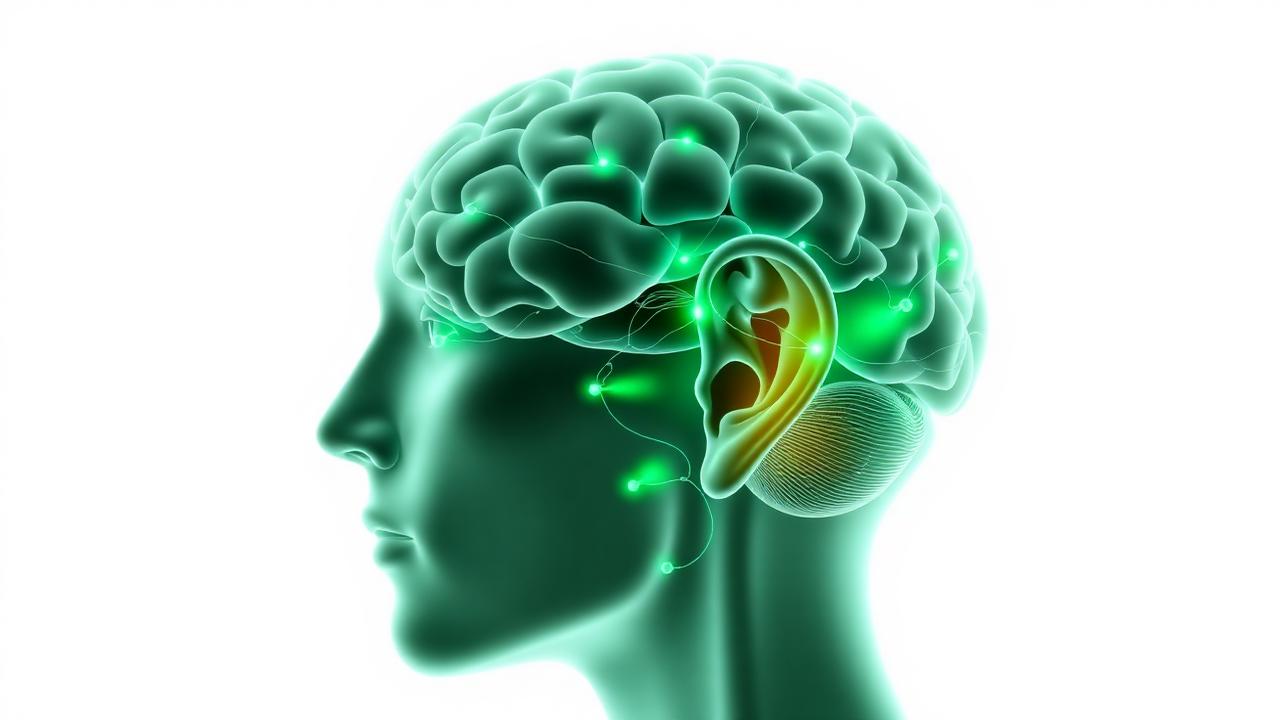 Brain and inner ear wellness illustration